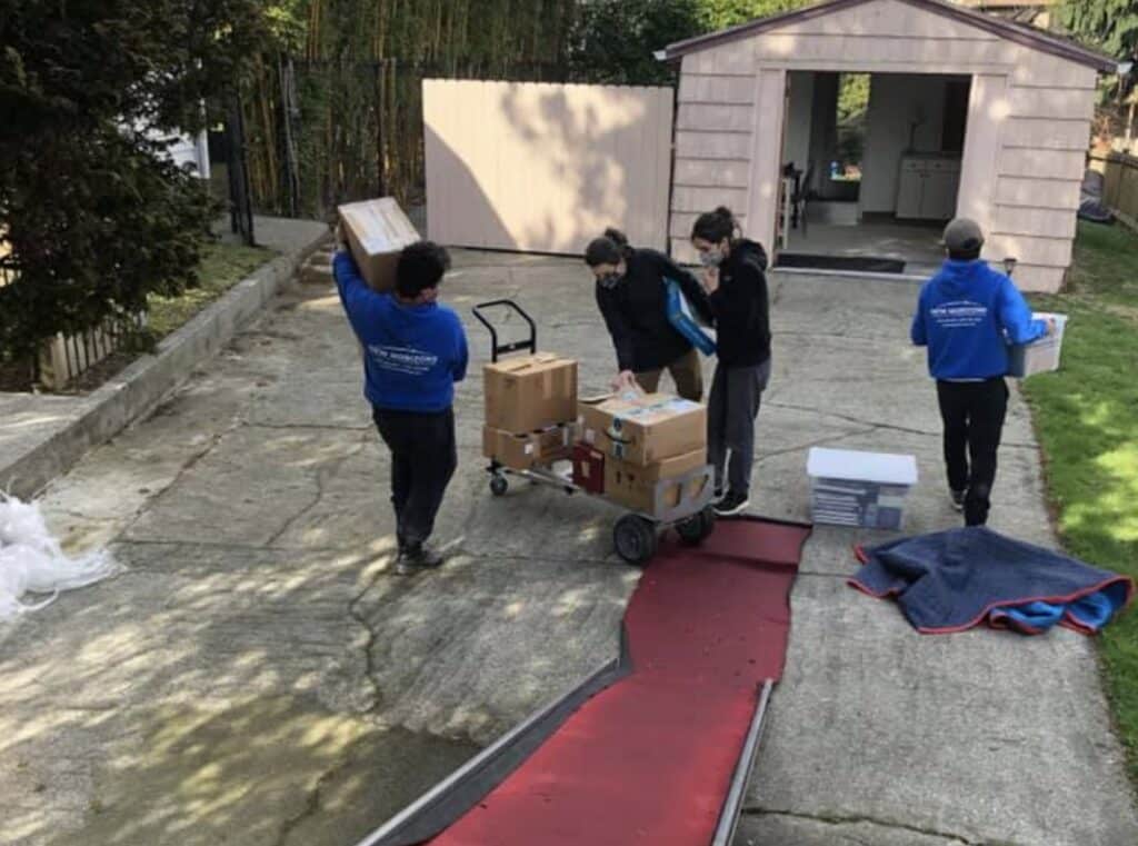 movers moving furniture