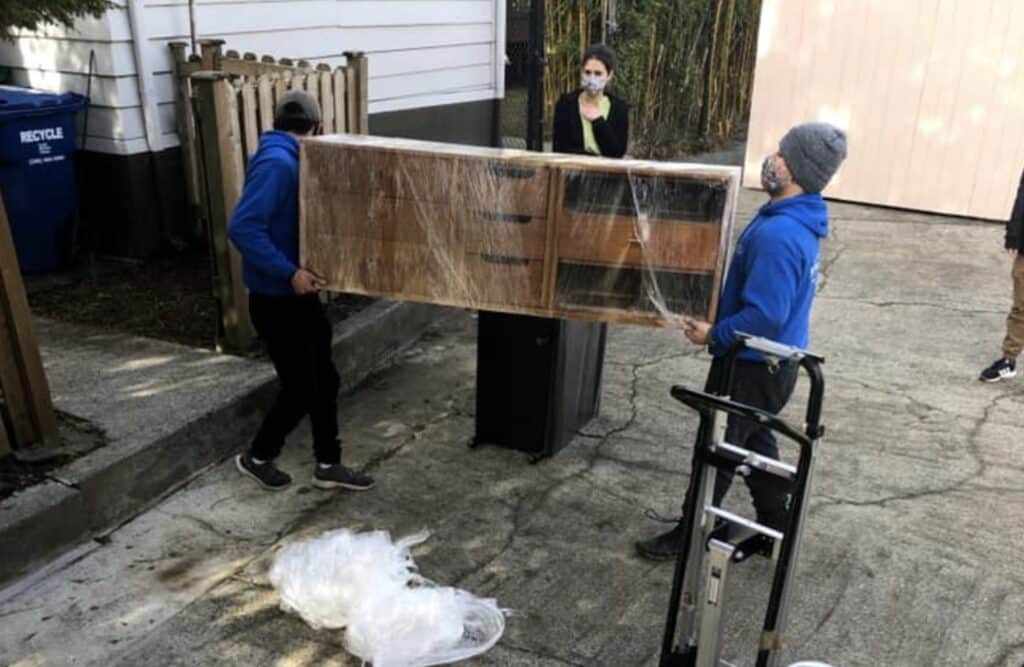 movers moving furniture